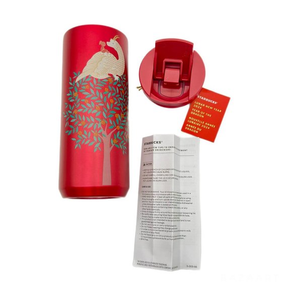 Starbucks 2024 Limited Special Edition The Year of Wood Dragon 12oz Tumbler - Picture 6 of 8